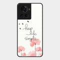 Keep Life Simple Glossy Metal Case Cover For Oneplus 10R 5G
