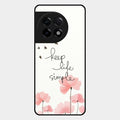 Keep Life Simple Glossy Metal Case Cover For Oneplus 11R 5G