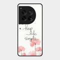 Keep Life Simple Glossy Metal Case Cover For Oneplus 12 5G