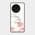 Keep Life Simple Glossy Metal Case Cover For Oneplus 13R 5G