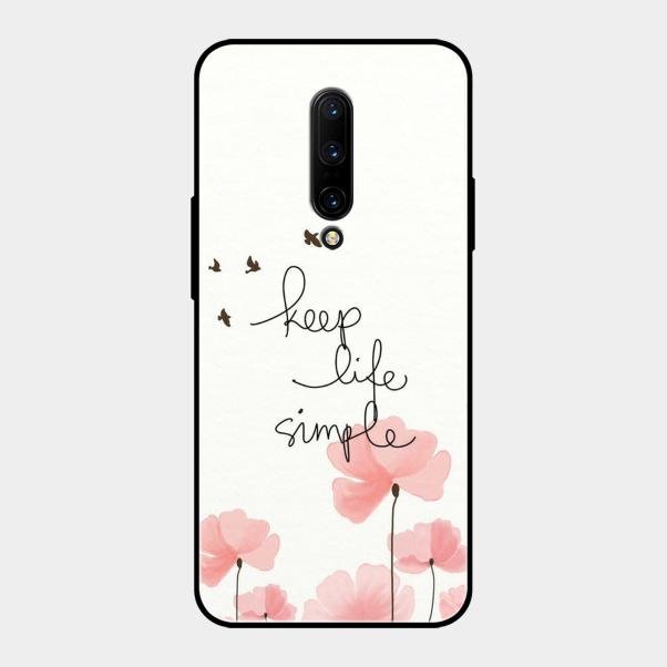 Keep Life Simple Glossy Metal Case Cover For Oneplus 7 Pro