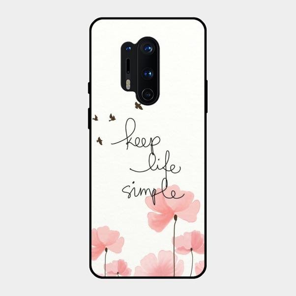 Keep Life Simple Glossy Metal Case Cover For Oneplus 8 Pro