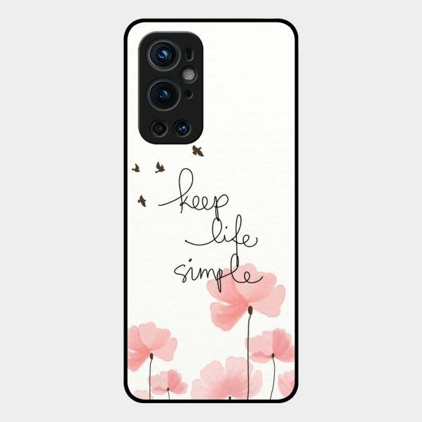 Keep Life Simple Glossy Metal Case Cover For Oneplus 9 Pro 5G