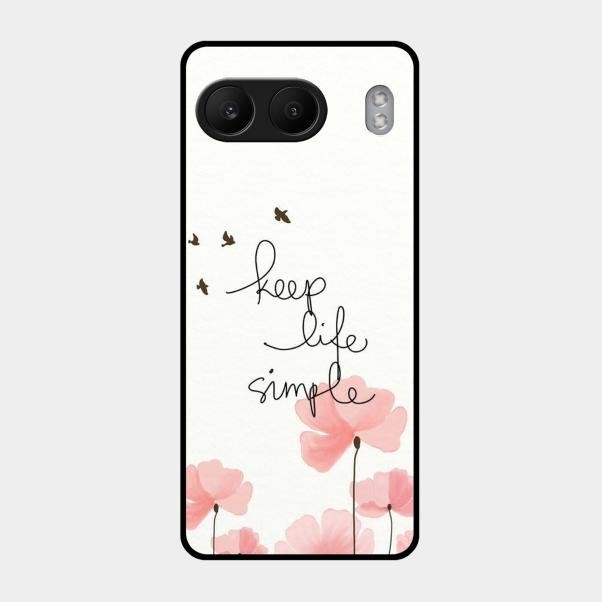 Keep Life Simple Glossy Metal Case Cover For Oneplus Nord 4 5G