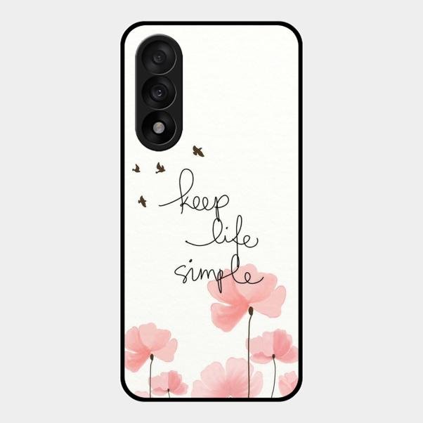 Keep Life Simple Glossy Metal Case Cover For Oneplus Nord 5 5G