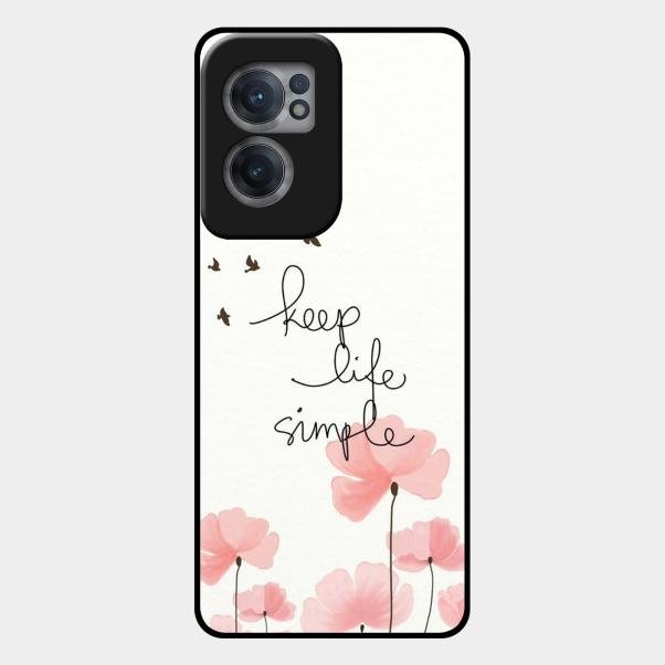 Keep Life Simple Glossy Metal Case Cover For Oneplus Nord Ce 2 5G