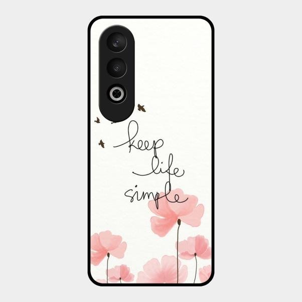 Keep Life Simple Glossy Metal Case Cover For Oneplus Nord Ce 4 5G