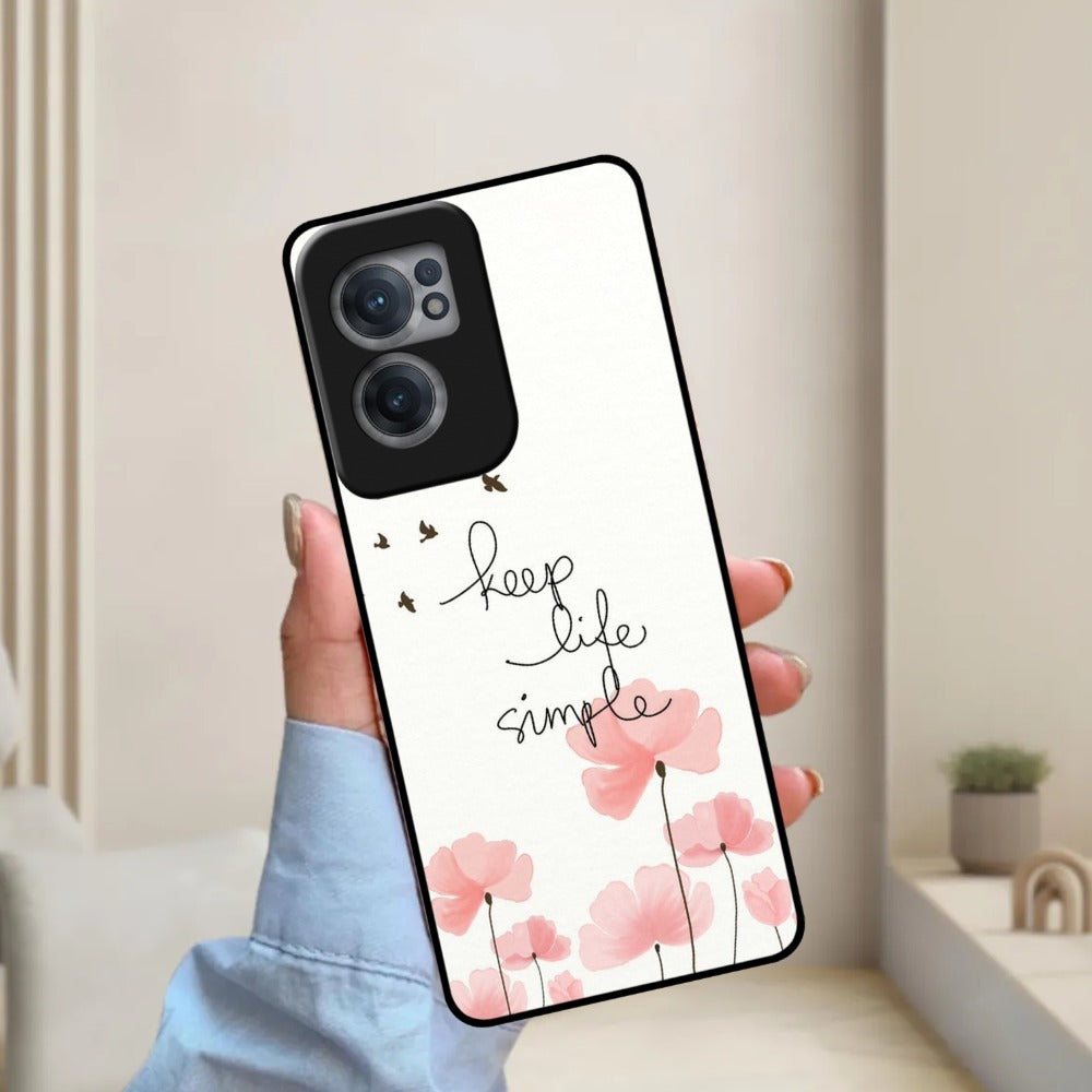 Keep Life Simple Glossy Metal Case Cover For OnePlus