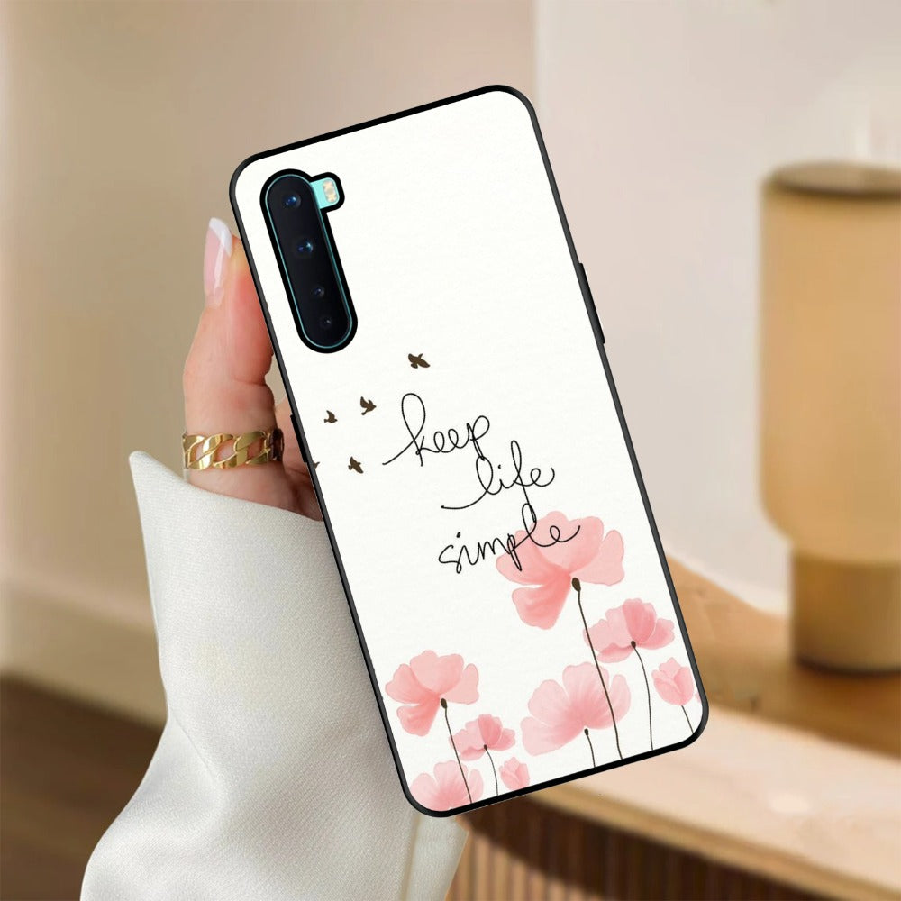 Keep Life Simple Glossy Metal Case Cover For OnePlus