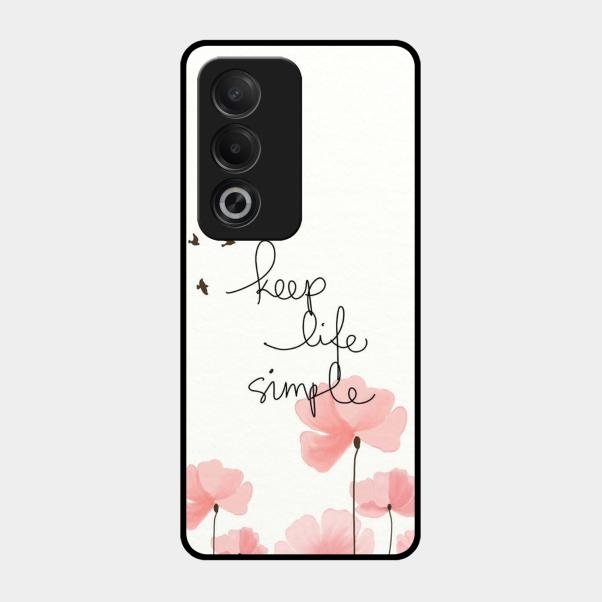 Keep Life Simple Glossy Metal Case Cover For Oppo A3 Pro 5G
