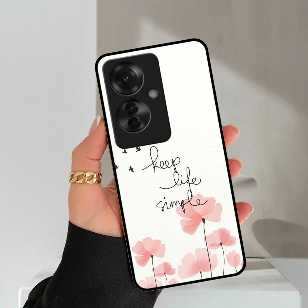 Keep Life Simple Glossy Metal Case Cover For Oppo - ShopOnCliQ
