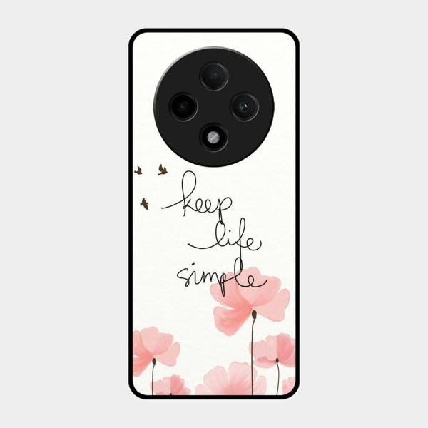 Keep Life Simple Glossy Metal Case Cover For Oppo F27 Pro Plus 5G