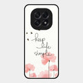Keep Life Simple Glossy Metal Case Cover For Oppo F29 5G