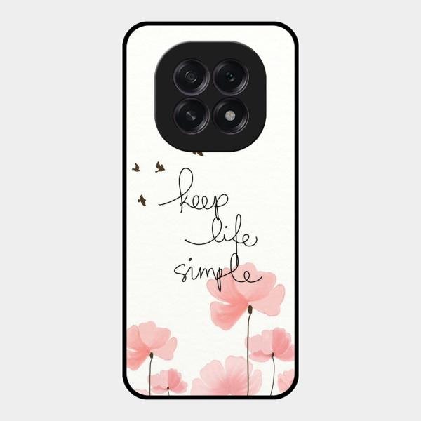Keep Life Simple Glossy Metal Case Cover For Oppo F29 5G
