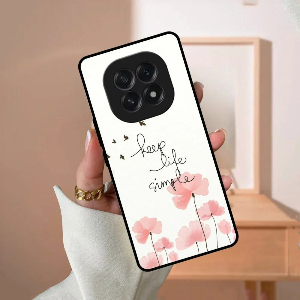 Keep Life Simple Glossy Metal Case Cover For Oppo - ShopOnCliQ