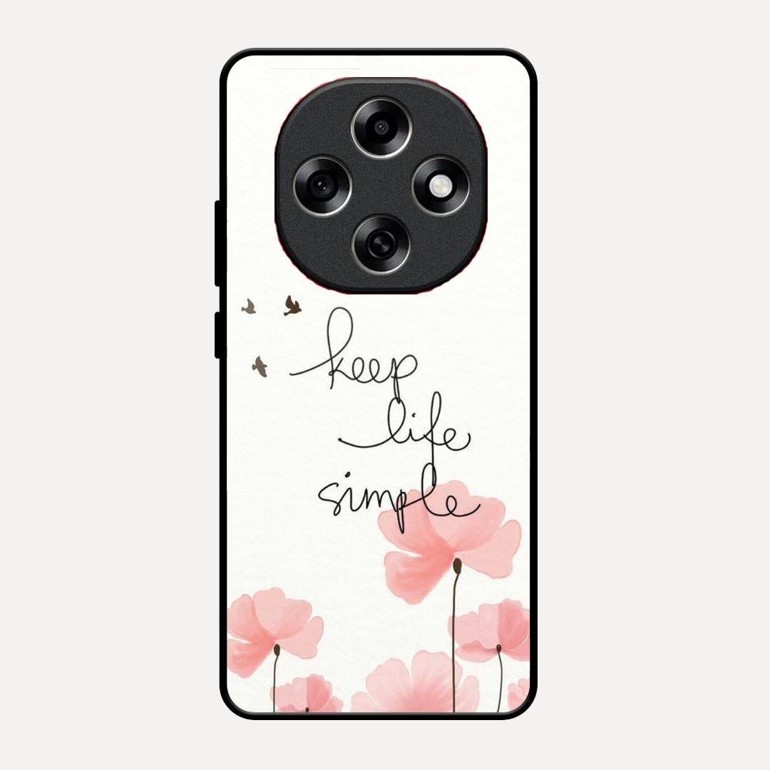 Keep Life Simple Glossy Metal Case Cover For Oppo F31 Pro 5G