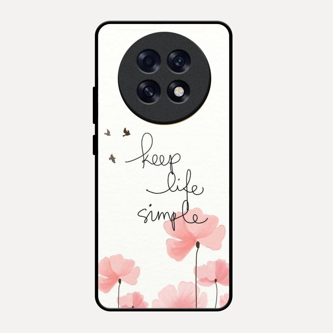 Keep Life Simple Glossy Metal Case Cover For Oppo F31 Pro Plus 5G
