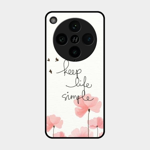 Keep Life Simple Glossy Metal Case Cover For Oppo Find X8 Pro 5G
