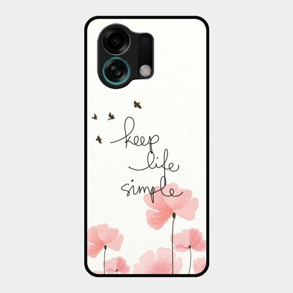 Keep Life Simple Glossy Metal Case Cover For Oppo K13 Turbo 5G