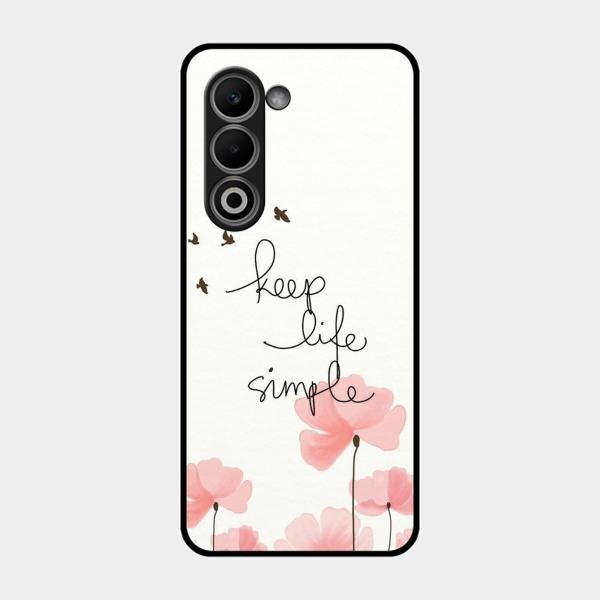 Keep Life Simple Glossy Metal Case Cover For Oppo K13X 5G