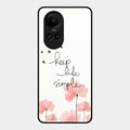 Keep Life Simple Glossy Metal Case Cover For Oppo Reno 10 Pro 5G