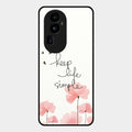 Keep Life Simple Glossy Metal Case Cover For Oppo Reno 10 Pro Plus 5G