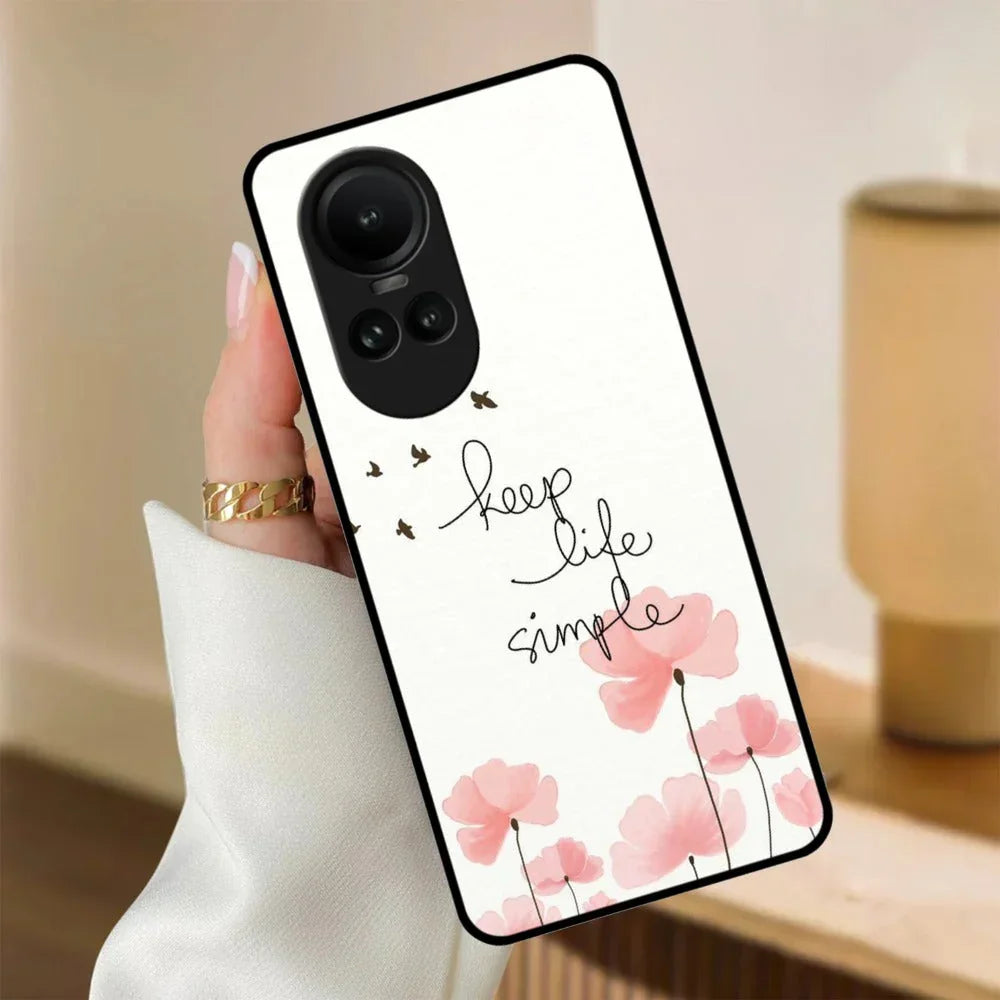 Keep Life Simple Glossy Metal Case Cover For Oppo - ShopOnCliQ
