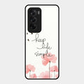 Keep Life Simple Glossy Metal Case Cover For Oppo Reno 12 5G