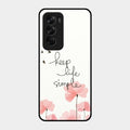 Keep Life Simple Glossy Metal Case Cover For Oppo Reno 12 Pro 5G