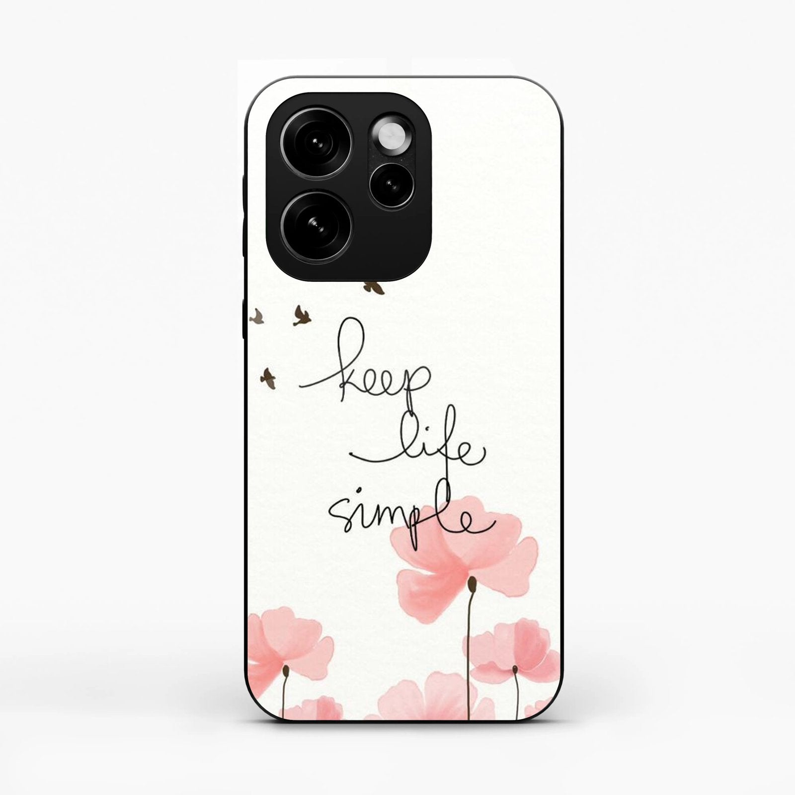 Keep Life Simple Glossy Metal Case Cover For Oppo Reno 15C 5G