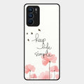 Keep Life Simple Glossy Metal Case Cover For Oppo Reno 6 5G