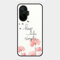 Keep Life Simple Glossy Metal Case Cover For Poco F7 5G