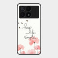 Keep Life Simple Glossy Metal Case Cover For Poco X6 Pro 5G