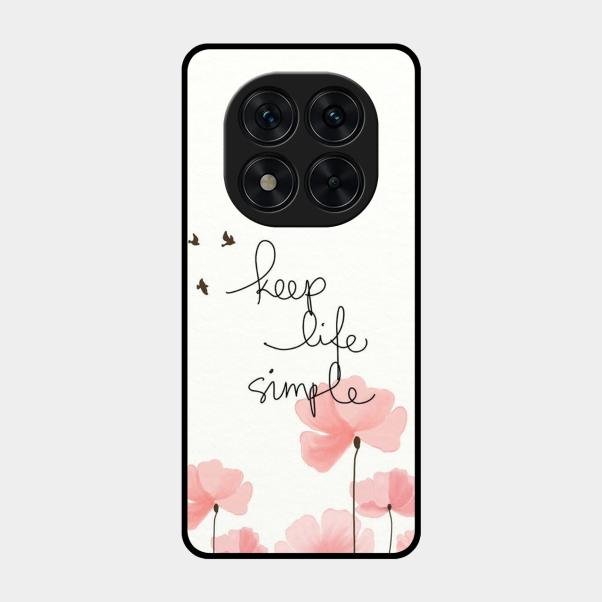Keep Life Simple Glossy Metal Case Cover For Poco X7 5G
