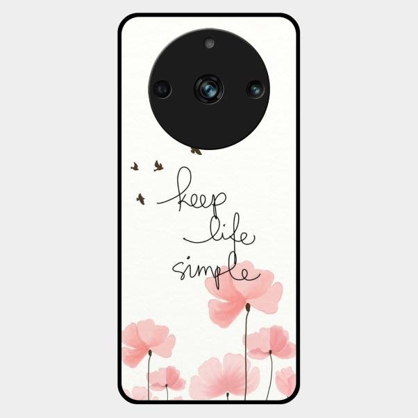 Keep Life Simple Glossy Metal Case Cover For Realme 11 Pro 5G