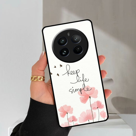 Keep Life Simple Glossy Metal Case Cover For Realme