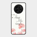 Keep Life Simple Glossy Metal Case Cover For Realme 12X 5G