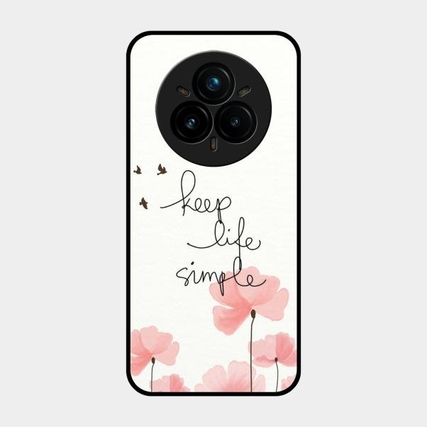 Keep Life Simple Glossy Metal Case Cover For Realme 14 Pro 5G