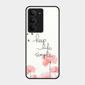 Keep Life Simple Glossy Metal Case Cover For Realme 14X 5G