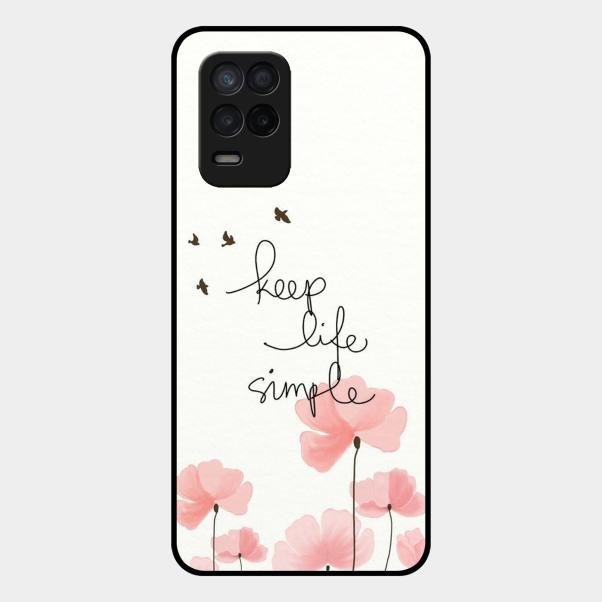 Keep Life Simple Glossy Metal Case Cover For Realme 8 5G