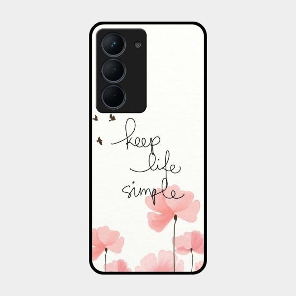 Keep Life Simple Glossy Metal Case Cover For Realme Narzo 80X 5G