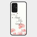 Keep Life Simple Glossy Metal Case Cover For Redmi 11 Prime 4G