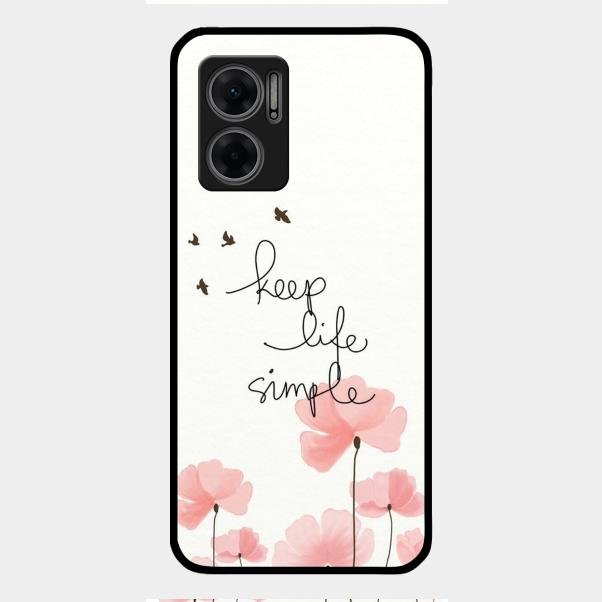 Keep Life Simple Glossy Metal Case Cover For Redmi 11 Prime 5G