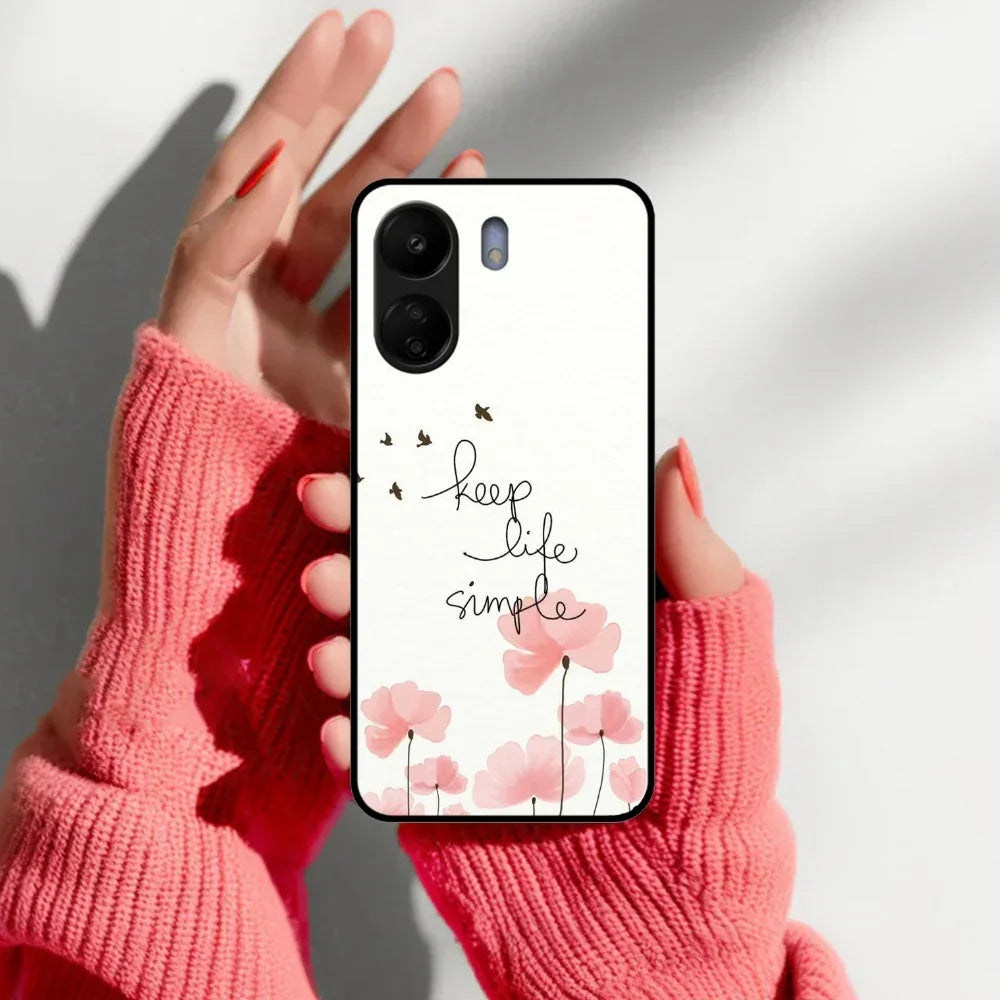 Keep Life Simple Glossy Metal Case Cover For Redmi - ShopOnCliQ