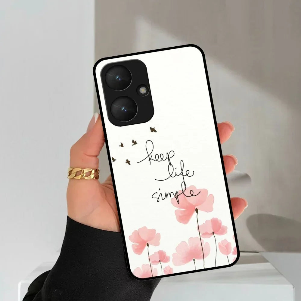 Keep Life Simple Glossy Metal Case Cover For Redmi - ShopOnCliQ