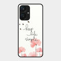 Keep Life Simple Glossy Metal Case Cover For Redmi 13C 5G