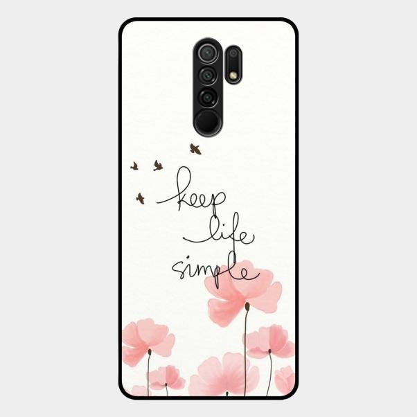 Keep Life Simple Glossy Metal Case Cover For Redmi 9 Prime