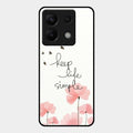 Keep Life Simple Glossy Metal Case Cover For Redmi Note 13 Pro 5G