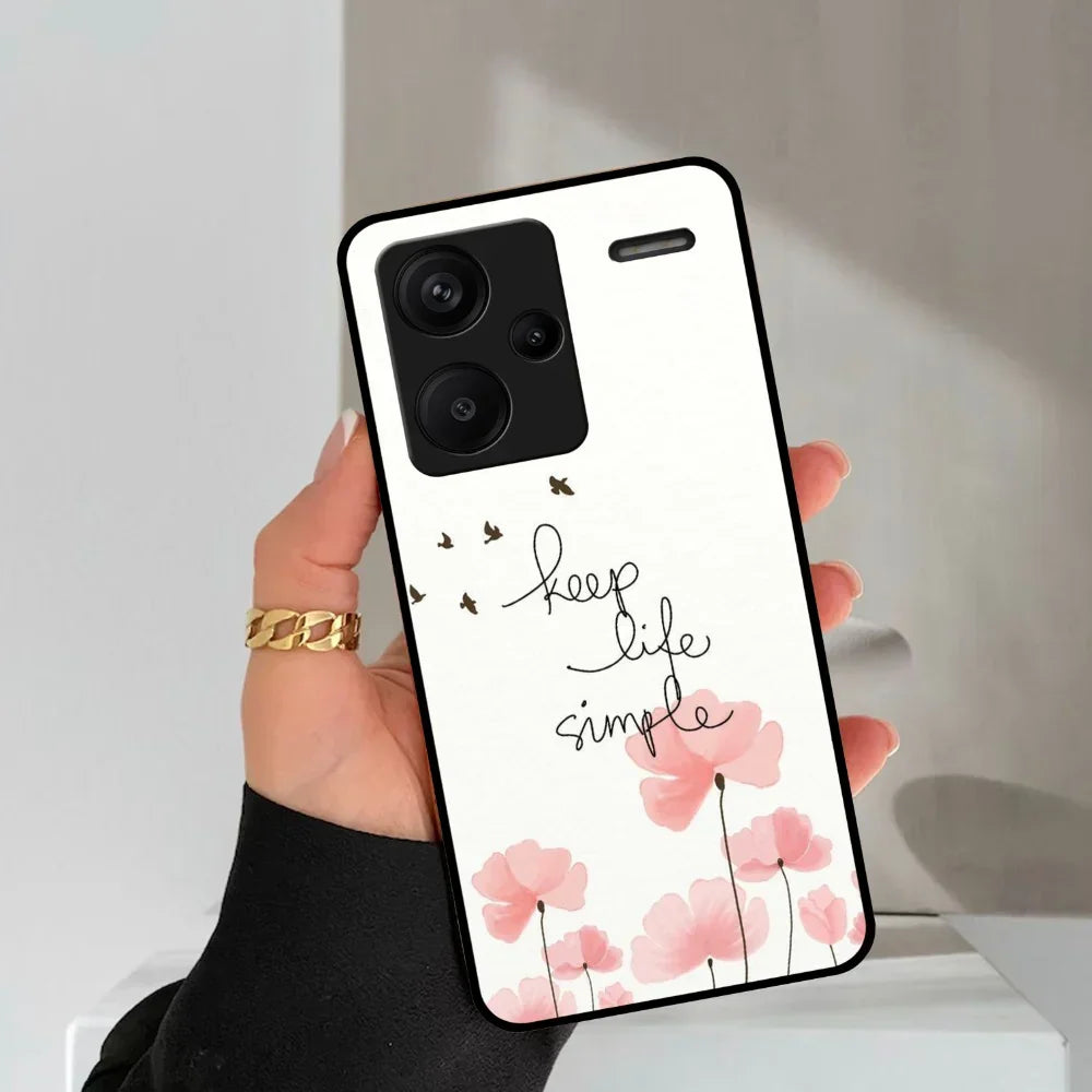 Keep Life Simple Glossy Metal Case Cover For Redmi - ShopOnCliQ