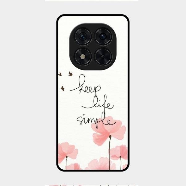 Keep Life Simple Glossy Metal Case Cover For Redmi Note 14 Pro 5G